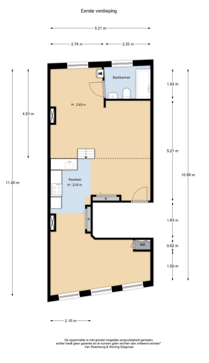 Eerste verdieping 2D