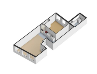 Tweede verdieping 3D